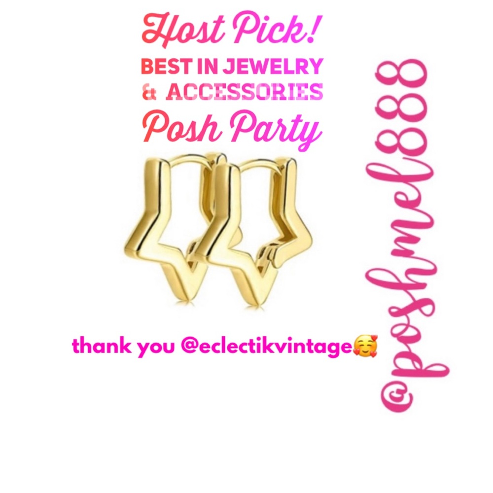 Delicate [GOLD] Minimalist StarShine🌟✨💫Huggie Hoop Earrings
